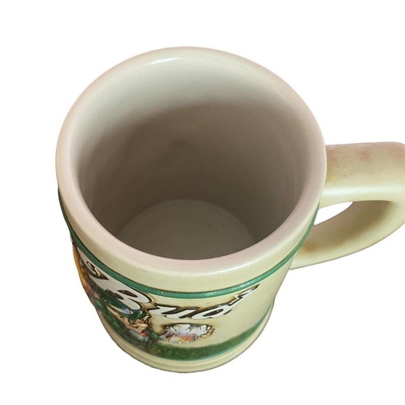 Budweiser Bud Vintage 1992 Leprechaun St. Patrick's Day Beer Stein Mug Shamr… - Picture 4 of 6